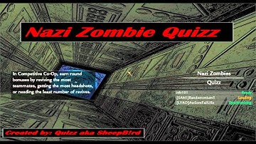 Custom Zombies Maps QUIZZ With Randomonium5 & Sub Part 1 (Gameplay / Live Commentary)