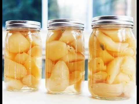 Консервированные груши ломтиками. Груша дольками в сладком сиропе на зиму. Нарезаем ломтиками консервированную грушу. Груши в сиропе на зиму. Варенье из груш целиком.