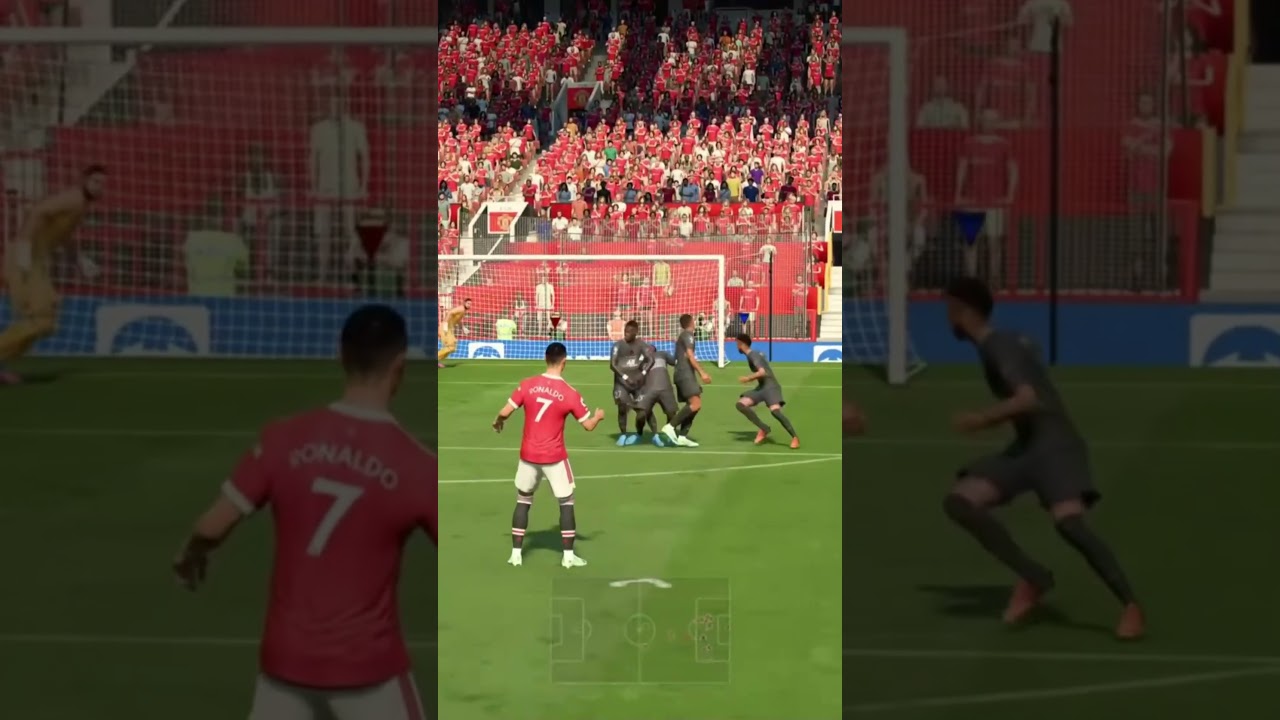 Freekick by Cristiano Ronaldo in fifa 22 