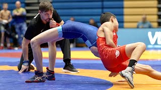 U15 N. Kumuruly (KAZ) vs R. Akhmadov (UKR) 44kg final. Youth boys greco-roman wrestling.