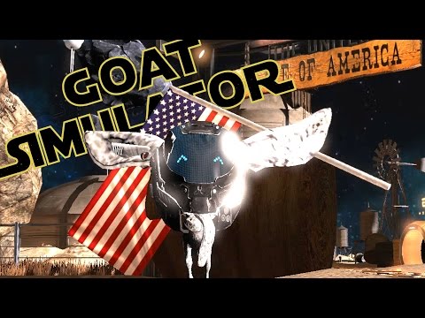 Goat Simulator: Waste of Space DLC - United Slate of America! - Goat Simulator Gameplay