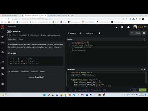 Powers of 2 Challenge Code Wars JavaScript | Arabic