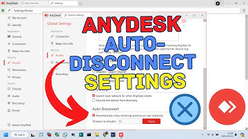 AnyDesk auto disconnect settings  | AnyDesk Tutorial  |