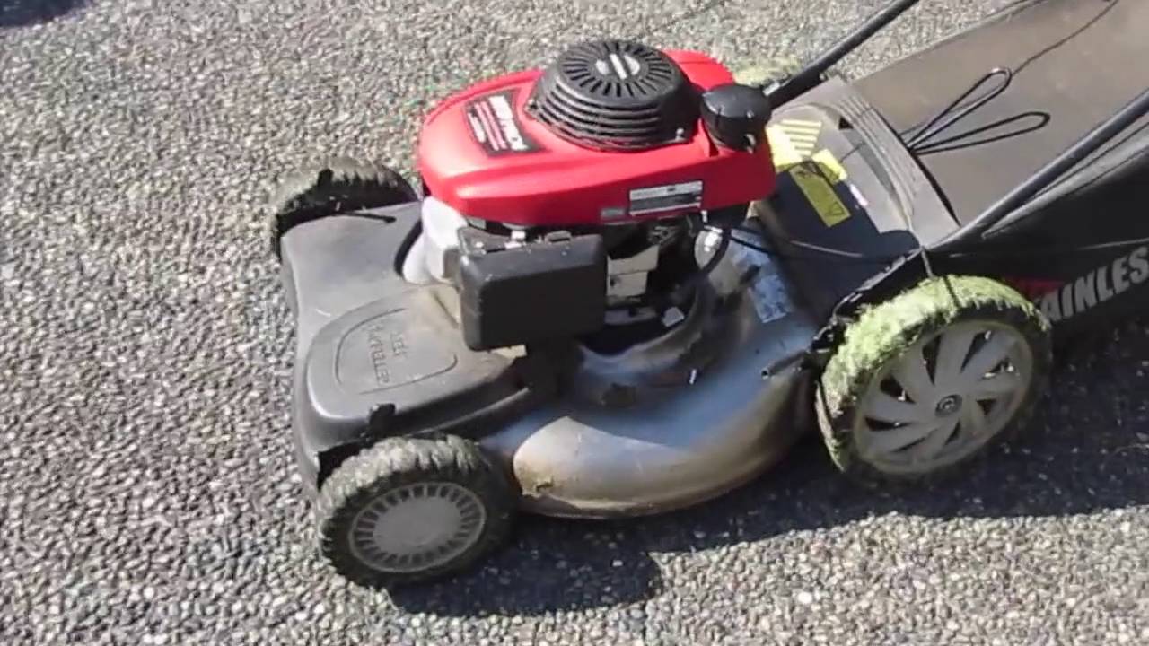 Honda MTD Pro Lawnmower 2008 cold start - YouTube