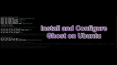 Installing Ghost on Ubuntu 20.04