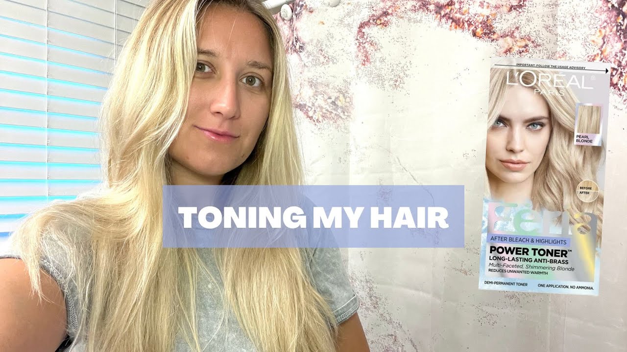 Toning My Own Hair | L'Oreal Feria Pearl Power | Tone Hair at Home - YouTube