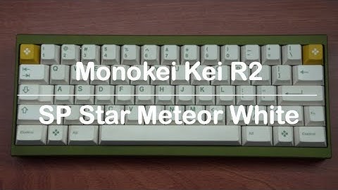Typing Sounds: Monokei Kei R2 with lubed SP Star Meteor White | Alu Plate