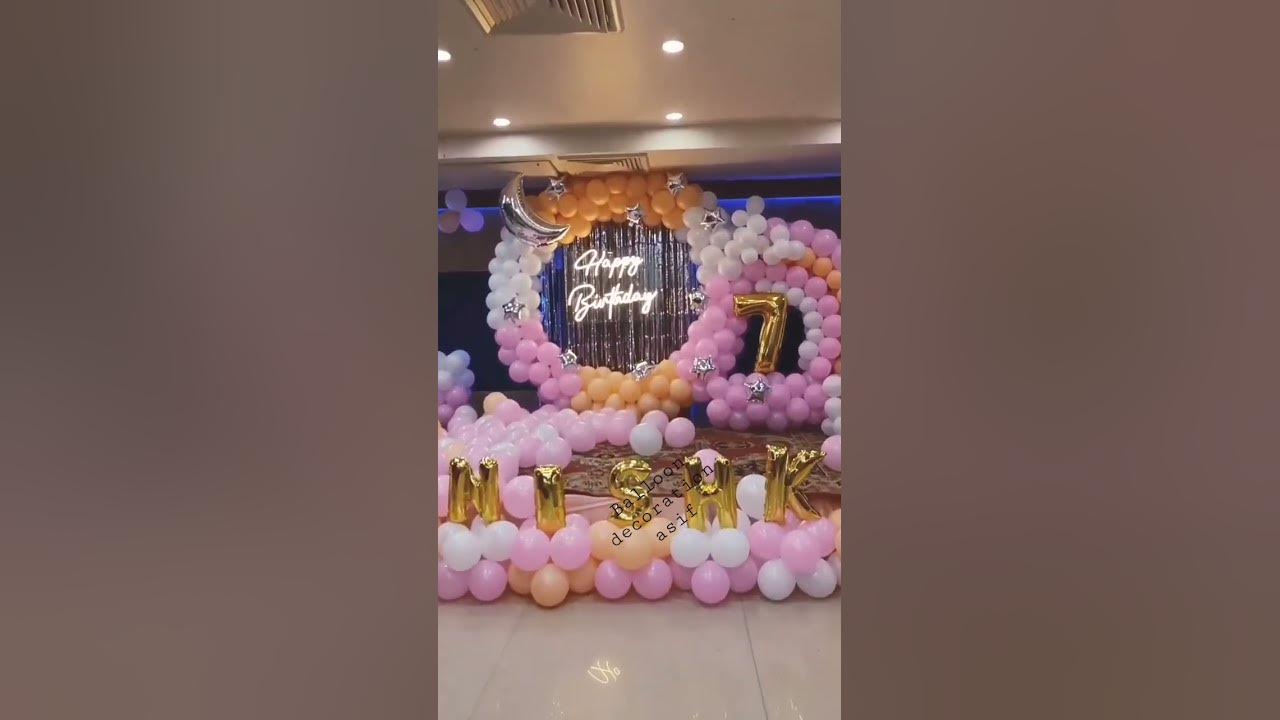 balloon decoration #asif# birthday https://www.#youtube#shorts #viral#song