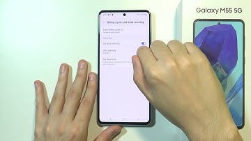 How to Turn On/Off Mobile Data Warning on Samsung Galaxy M55 5G