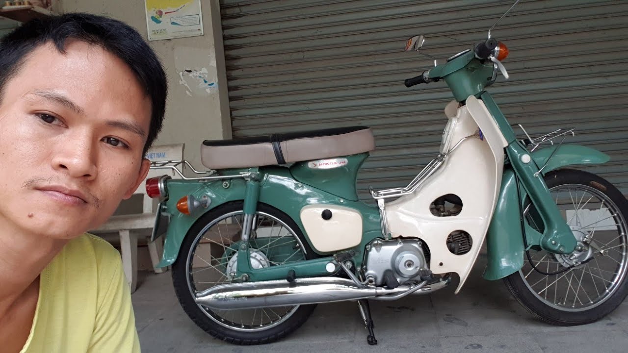 Ngắm cổ vật Honda C50 Dame 1967 tại Hà Nội