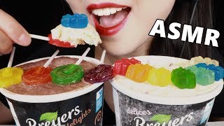 ASMR EATING SOUNDS Ice Cream with Lollipops | Gummy Bear ASMR | Lollipop ASMR | Ice Cream ASMR 咀嚼音