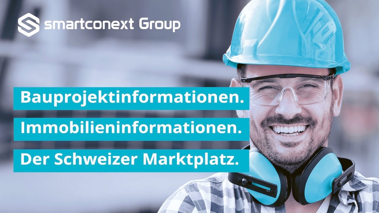 Der Schweizer Marktplatz für Bau- und Immobilieninformationen – smartconext Group