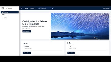 How to Setup Admin LTE template ON CI ( CodeIgniter )