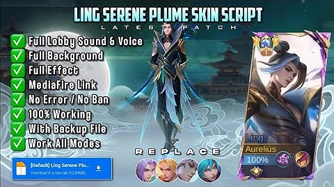New!script skin ling collector no password Full sound effects Media sctipt by IKUZO