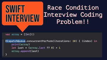 Expedia iOS Interview Question | Race Condition Swift Coding Problem | Modifying Array Concurrently