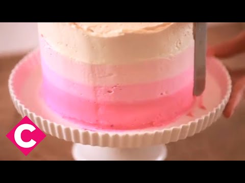 Pink Ombre Cake with Buttercream Roses Recipe | Romana Husain | Masala TV