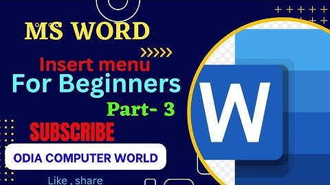 What is media | links in ms word | header and footer | Textbox | wordart | equation | symbols