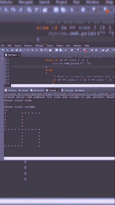 SWASTIK PATTERN PRINTING IN #java | #akansha 💕 #struggler | #day 4 # ...