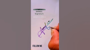 ANMOL name signature style | signature for Anmol | #shorts #viral #trending #signaturestyle #sign