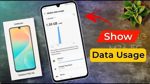How to Show Data Usage in Samsung Galaxy M36 / samsung m36 में Data Use Kaise Dekhe