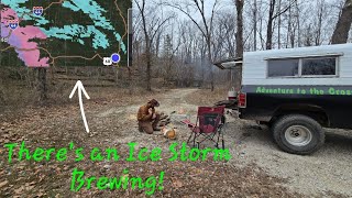 Truck Camp w/ an Ice Storm Brewing!!