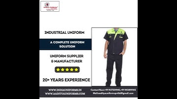 Industrial Uniform  Available At Aaditya Uniforms