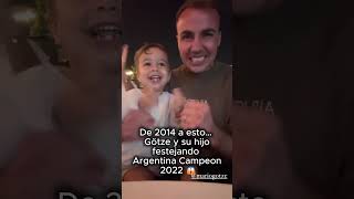De 2014 a 2022… Mario Götze festeja a Argentina campeón 😱