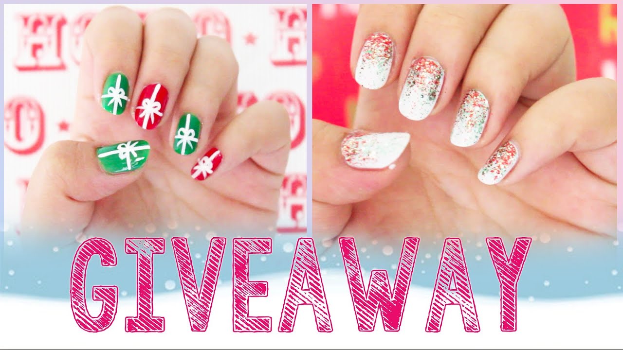 2 LAST MINUTE Christmas Nails + GIVEAWAY Sponsored by Bornprettystore! (CLOSED) - YouTube