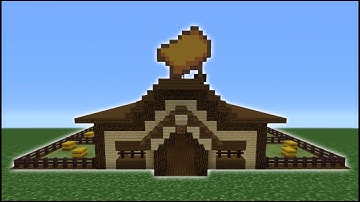 Minecraft Tutorial: How To Make A Horse Stables