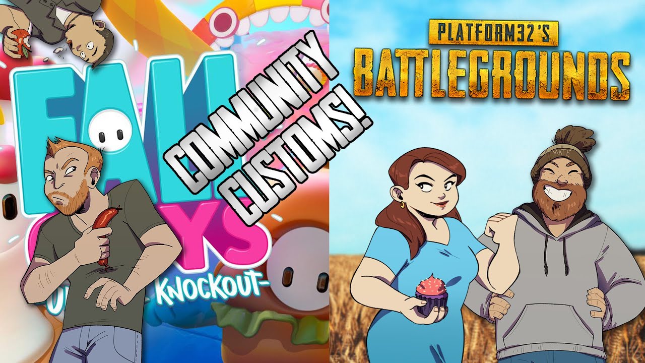 Let's Play Fall Guys & CONSOLE PUBG & PC PUBG - WORDS GO HERE!