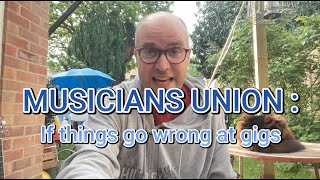 Musicians! If things go wrong at gigs?