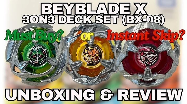 BEYBLADE X: 3on3 Deck Set (BX-08) - An Easy Pass? | Unboxing & Review