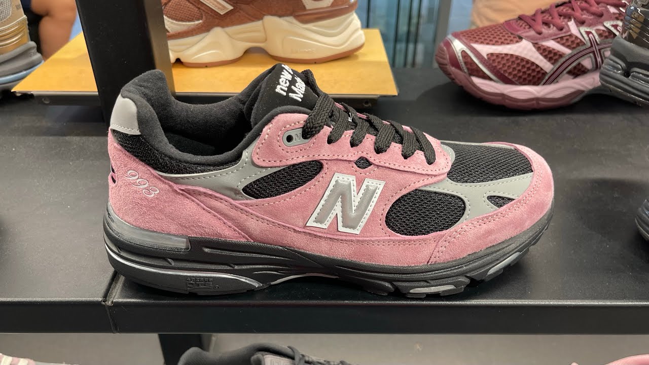 New Balance Made In USA 993 (Pink Taffy/ Black/ Slate Grey