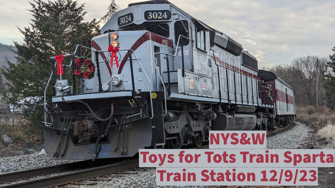 Toys For Tots Train At Sparta Station