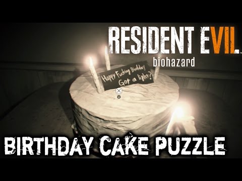 Resident Evil 7 - Birthday Cake Puzzle Solution (Video Tape)