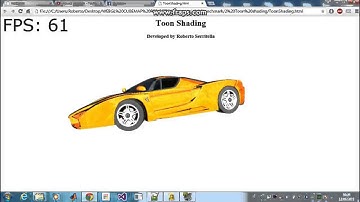WebGL Toon Shading my engine