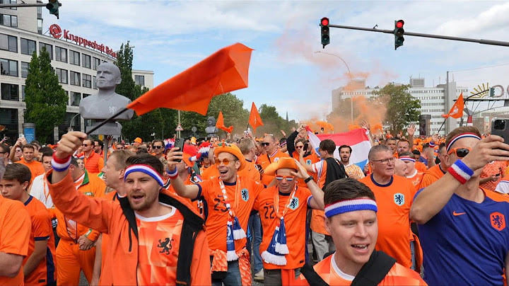 Sea of orange in Hamburg as Netherlands fans arrive for first Euro 2024 match | AFP