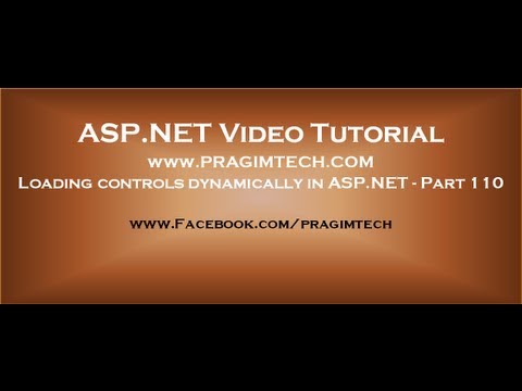 Loading controls dynamically in asp.net   Part 110