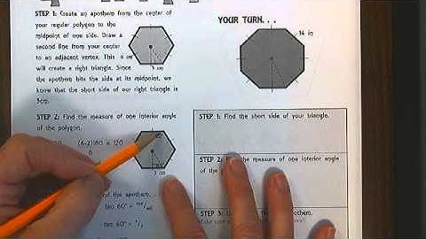 No Apothem? No Problem! How to find an apothem