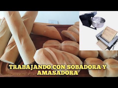 Trabajando con Sobadora y Amasadora Pan Francés