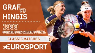 Steffi Graf vs Martina Hingis | French Open 1999 Women's Final Highlights | Eurosport