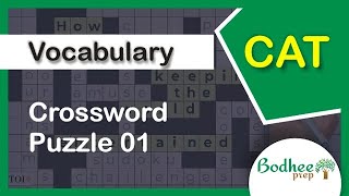 CAT Vocabulary - Crossword Puzzle-1