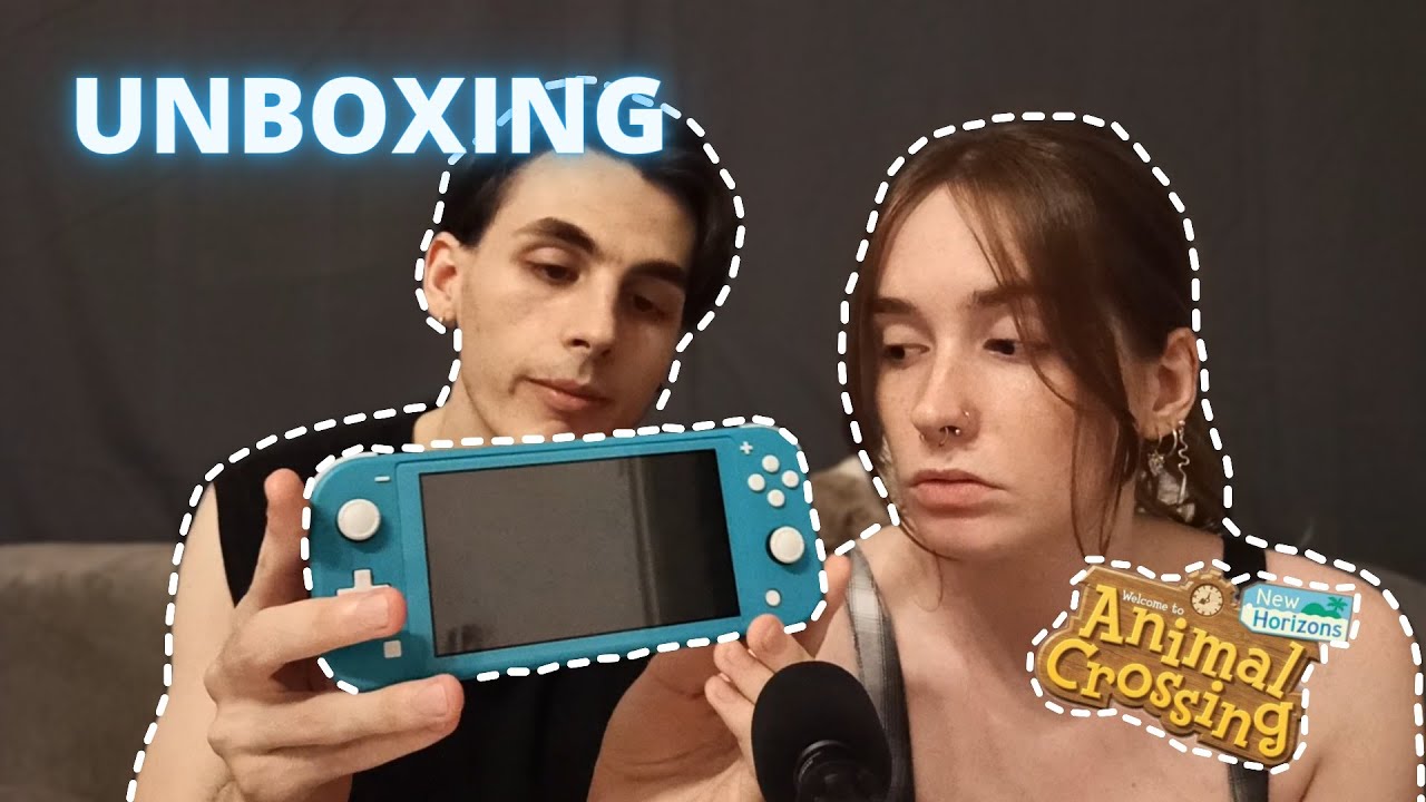 UNBOXING switch lite édition Animal Crossing - ASMR Français