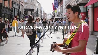 ACCIDENTALLY IN LOVE - COUNTING CROWS: Street musician live performance | busking on Grafton Street