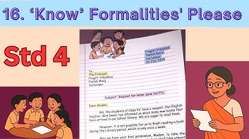 16. Know Formalities Please Std 4 || English Balbharati Maharashtra State Board 
