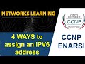 Configure IPv6 addresses in 4 different ways - CCNP
