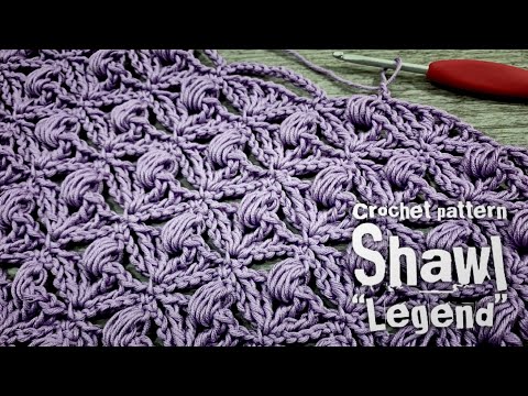 Ютуб видео вязание крючком шали