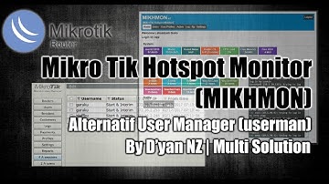 Mikro Tik Hotspot Monitor (MIKHMON) Alternatif User Manager (Userman)
