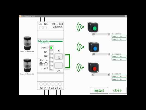 Configuración de salidas monoestables en Pulsador Wireless XB5R de Schneider Electric