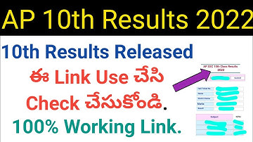 how to download ap 2022 10th class results in telugu
